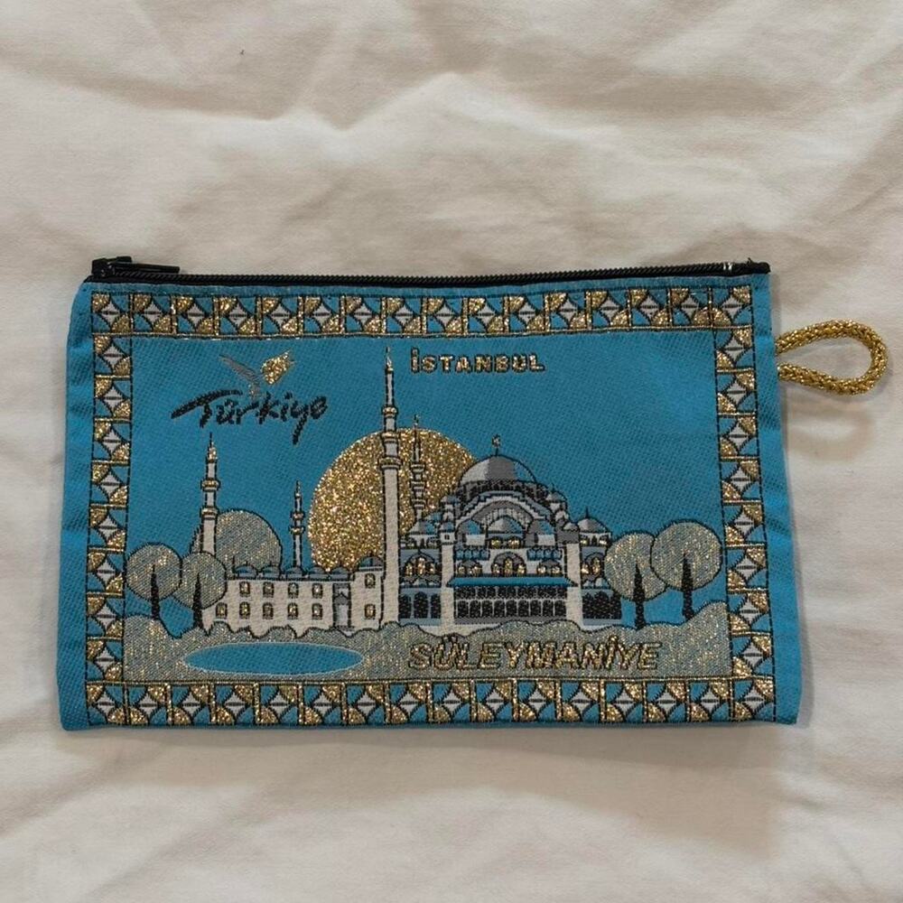 Blue Gold Istanbul Suleymaniye Turkiye Gift Bag - Picture 2 of 3